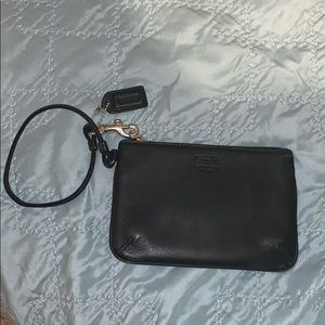 COACH Black Wristlet